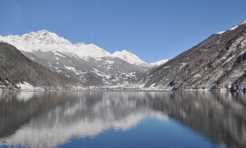 Immagine con lago, neve, montagne, montagna, cielo, riflessi, acqua, riflesso