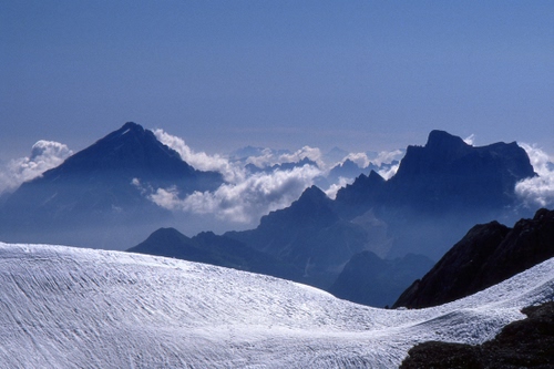 Immagine con nuvole, neve, montagne, cielo, montagna, bianco, inverno, panorama