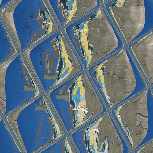 Immagine con azzurro, vetro, astratto, rombi, riflessi, geometrie, colori, vetri, giallo, blu, geometrico, riflesso