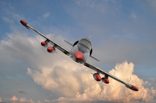 Immagine con aereo, nuvole, cielo, ali, volare, motori, diagonale