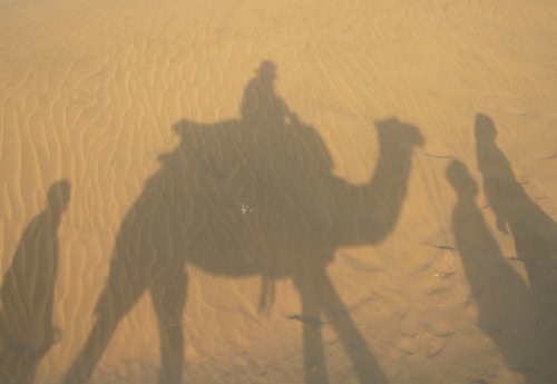 Immagine con sabbia, cammello, deserto, ombre, ombra, persone, carovana, beduini