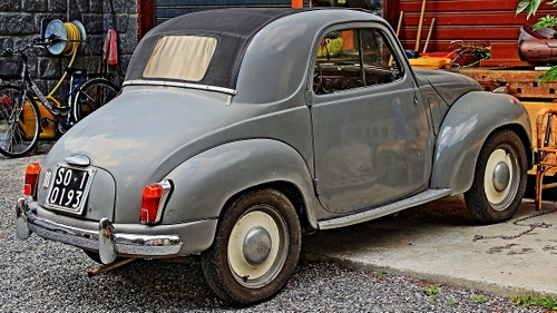 Immagine con targa, automobile, grigio, epoca, ruote, bicicletta, macchina, auto, grigia