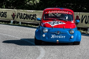 rosso, automobile, blu, cinquecento, auto, corsa, sport, bicolore, numeri, strada, gara, numero, azzurro