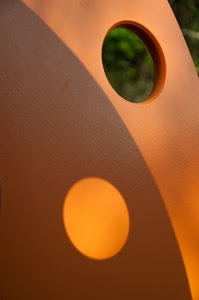 ombra, arancione, foro, cerchio, buco, cerchi, arancio, verde, giallo