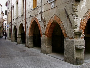 archi, mattoni, vicolo, portici, via, strada, portico, pilastri, pietra