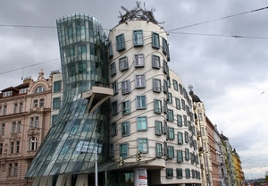 finestre, palazzi, vetro, fili, vetri, palazzo, cielo, praga, grattacielo