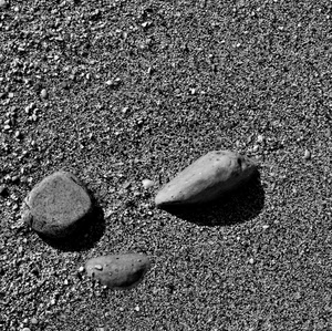 sassi, bianconero, sabbia, pietre, tre, ombra, spiaggia, ombre, grigio
