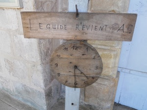 orologio, legno, numeri, lancette, cartello, cerchio, muro