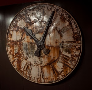 orologio, lancette, ruggine, marrone, cerchio, numeri, vecchio, ore, antico, ferro