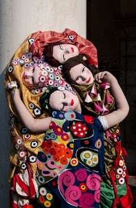 colori, donne, braccia, quattro, visi, vestiti, volti, manichini, multicolore, nero, bambole, occhi