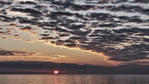 mare, nuvole, tramonto, sole, cielo, acqua, alba, orizzonte