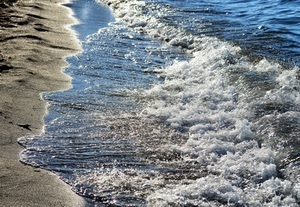 mare, sabbia, spiaggia, acqua, schiuma, onde, onda, riva