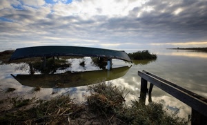 barca, acqua, nuvole, riflesso, lago, cielo, riflessi, erba, piante, legno, mare