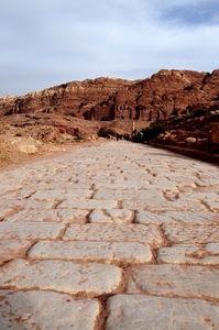strada, montagna, sassi, pietre, montagne, marrone, nuvole, ruderi, rocce, cielo, antica