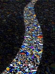 colori, luce, astratto, multicolore, curve, ombra, strada, scia, sassi