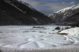 neve, montagne, bianco, inverno, montagna, nuvole, alberi, panorama, cielo
