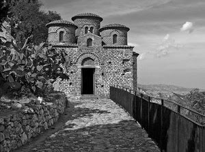 bianconero, chiesa, ringhiera, porta, torri, castello, panorama, muro, cupole
